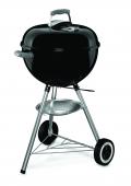 18" BLACK ONE TOUCH SLVR KETTLE