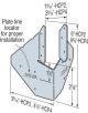 HIP CORNER PLATE F/2X