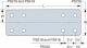 7X20"HDG PILING STRAP W/8 1/2"