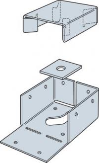 16G 4X4 ADJ STANDOFF POST BASE