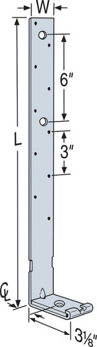 12 GA. 20" TENSION TIE (D)