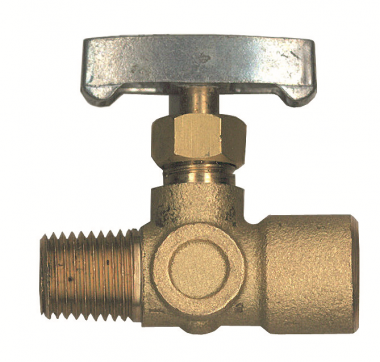 1/4" BRASS NEEDLE VALVE